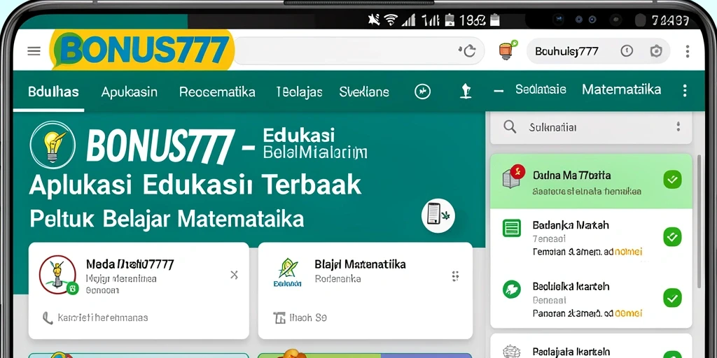 Antarmuka aplikasi BONUS777 yang interaktif dan menarik.