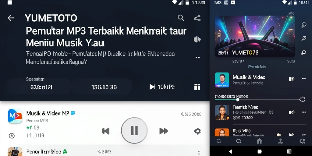 Tampilan antarmuka YUMETOTO yang sederhana dan modern.